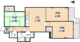 サン・ハイツ南本町の物件間取画像